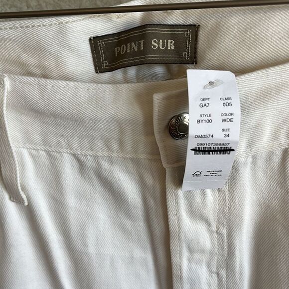 J Crew Point Sur loose straight jean in white Womens Size‎ 34 - Picture 3 of 13